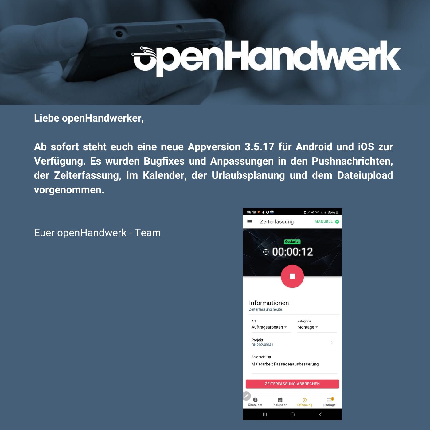 Neues Appupdate 3.5.17